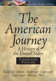 Cover of American Journey Portfolio, Combined by David R. Goldfield