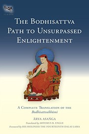 Cover of The Bodhisattva Path to Unsurpassed Enlightenment by Asanga