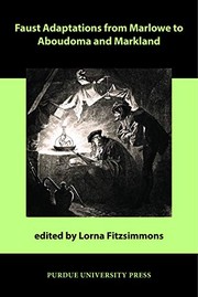 Front cover of Faust Adaptations from Marlowe to Aboudoma and Markland by Lorna Fitzsimmons