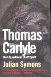 Cover of Thomas Carlyle by Julian Symons
