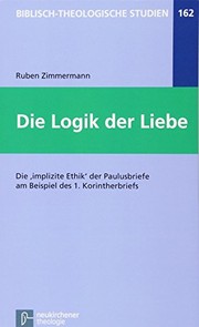 Cover of Die Logik der Liebe by Ruben Zimmermann