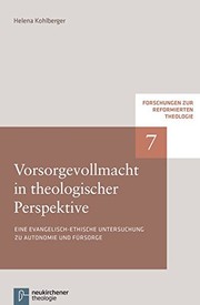 Front cover of Vorsorgevollmacht in Theologischer Perspektive by Helena Kohlberger