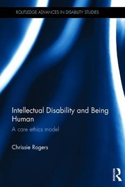 Front cover of Intellectual Disability and Being Human by Chrissie Rogers