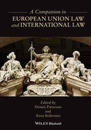 Front cover of A Companion to European Union Law and International Law by Anna Södersten
