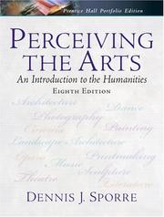 Cover of Perceiving the arts by Dennis J. Sporre
