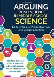 Front cover of Arguing From Evidence in Middle School Science by Jonathan Francis Osborne