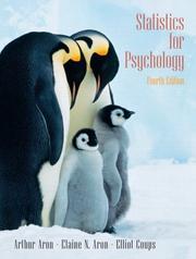 Cover of Statistics for psychology by Arthur Aron
