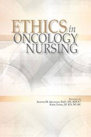 Front cover of Ethics in Oncology Nursing by Oncology Nursing Society