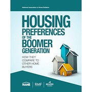 Cover of Housing Preferences of the Boomer Generation : by National Association of Home Builders