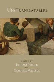 Cover of Un/Translatables by Bethany Wiggin