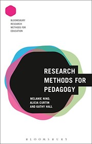 Cover of Research Methods for Pedagogy by Melanie Nind