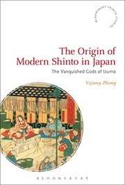 Front cover of The origin of modern Shinto in Japan by Yijiang Zhong