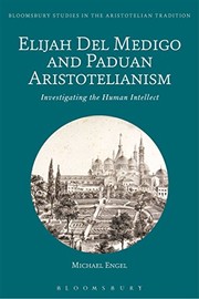 Cover of Elijah Del Medigo and Paduan Aristotelianism by Michael Engel