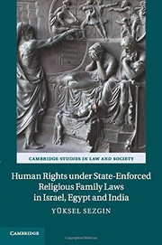 Front cover of Human Rights under State-Enforced Religious Family Laws in Israel, Egypt and India by Yüksel Sezgin