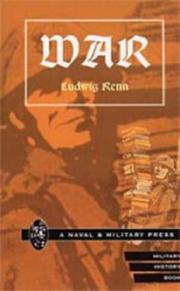 Cover of Krieg by Ludwig Renn