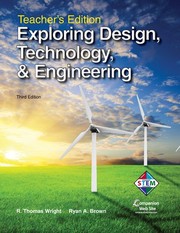 Cover of Exploring Design, Technology, & Engineering Teacher's Edition by R. Thomas Wright