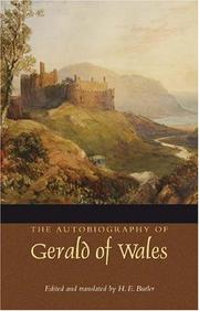 Cover of The autobiography of Gerald of Wales by Giraldus Cambrensis