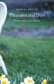 Cover of Pleasures and days by Marcel Proust