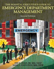 Front cover of The Hospital Executive's Guide to Emergency Department Management, Second Edition by HCPro