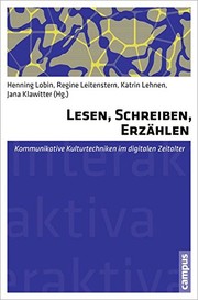 Front cover of Lesen, Schreiben, Erzählen by Henning Lobin