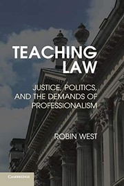 Cover of Teaching Law by Robin West