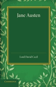 Cover of Jane Austen by Lord David Cecil