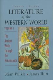 Cover of Literature of the Western World, Vol. I by James Hurt