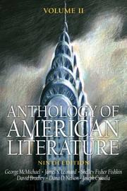 Cover of Anthology of American Literature Volume II (Anthology of American Literature) by George McMichael