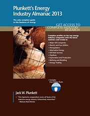 Cover of Plunkett's Energy Industry Almanac 2013 by Jack W. Plunkett