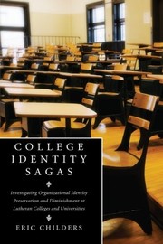 Cover of College Identity Sagas by Eric Childers