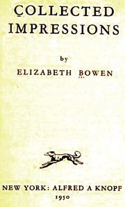 Cover of Collected impressions by Elizabeth Bowen