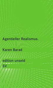 Cover of Agentieller Realismus by Karen Barad