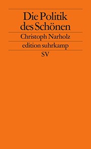 Front cover of Die Politik des Schönen by Christoph Narholz