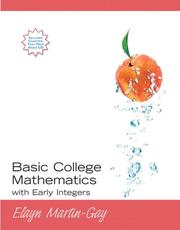 Cover of Basic College Mathematics with Early Integers (Martin-Gay Developmental Math Series) by K. Elayn Martin-Gay