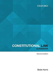 Cover of Constitutional law guidebook by Bede Harris
