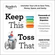 Cover of Keep This Toss That by Jamie Novak