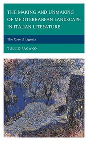 Front cover of The Making and Unmaking of Mediterranean Landscape in Italian Literature by Tullio Pagano