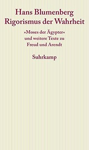 Front cover of Rigorismus der Wahrheit by Hans Blumenberg