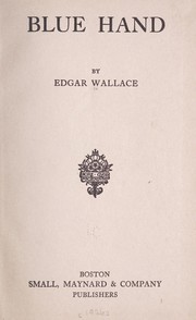 Cover of Blue Hand by Edgar Wallace
