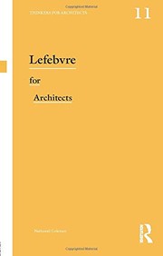 Cover of Lefebvre for Architects by Nathaniel Coleman