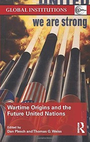 Front cover of Wartime Origins and the Future United Nations by Dan Plesch