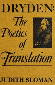 Cover of Dryden by Judith Sloman