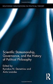 Front cover of Scientific Statesmanship, Governance and the History of Political Philosophy by Kyriakos N. Demetriou