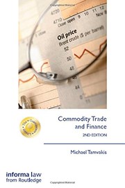 Cover of Commodity Trade and Finance by Michael Tamvakis