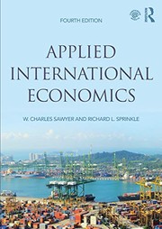 Cover of Applied International Economics by W. Charles Sawyer