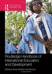 Front cover of Routledge Handbook of International Education and Development by Simon McGrath