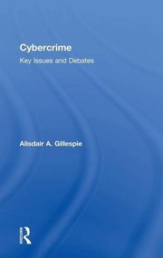 Front cover of Cybercrime by Alisdair A. Gillespie
