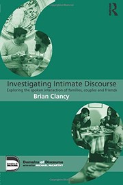 Cover of Investigating Intimate Discourse by Brian Clancy