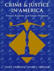 Front cover of Crime and Justice in America by Unknown
