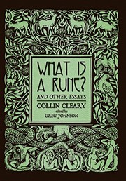Front cover of What is a Rune? and Other Essays by Collin Cleary